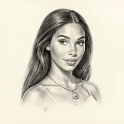 a beautiful professional pencil sketch portrait of disney's pocahontas. ilya kuvshinov