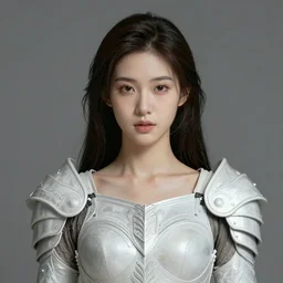 a professional portrait of a beautiful young female, clothed in ethereal battle armor, olive skin, long dark hair, beautiful bone structure, symmetrical facial features, intricate, elegant, digital painting, concept art, smooth, sharp focus, finely detailed, illustration, from Valerian and the City of a Thousand Planets, in the style of Doug Chiang