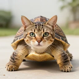 turtle with the head of a cat