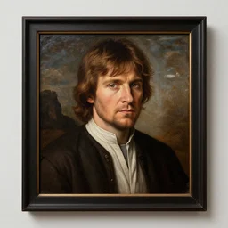 a portrait painting of luke skywalker from star wars in a renaissance style hanging in the louvre