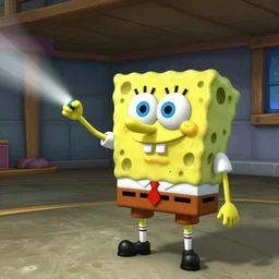 spongebob in rainbow six. ingame screenshot