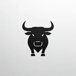 bull, modern minimalist logo of a bull company, modern, simple, high quality, high - end