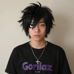 photo of 2D from Gorillaz as a real person