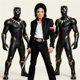 single michael jackson, michael jackson, black panther, michael jackson, michael jackson, michael jackson, michael jackson, michael jackson, ( ( ( mickey mouse ) ) ), nendroid, stephen bliss style