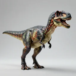 First adult dinosaur clone, photograph, circa 2167