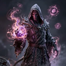 a necromancer pulsing with necrotic energy, art by titus lunter, power auras, sigils, tattered cloth robes, substance 3 d painter, pbr textures, physical based rendering, cinematic, hyper realism, high detail, octane render, unreal engine, 8 k, smooth gradients, high contrast, depth of field, aperture f 2. 8