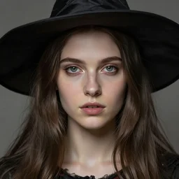 portrait of a young witch, true anatomy, detailed face, highly detailed, by greg rutkowski