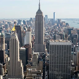 top - view city of ny