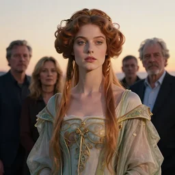 photographic portrait of a stunningly beautiful renaissance art nouveau female in soft dreamy light at sunset, contemporary fashion shoot, by edward robert hughes, annie leibovitz and steve mccurry, david lazar, jimmy nelsson, breathtaking, 8 k resolution, extremely detailed, beautiful, establishing shot, artistic, hyperrealistic, beautiful face, octane render