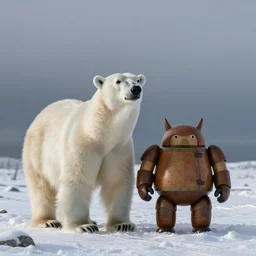 a polar bear by alex grey and android jones