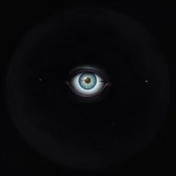polaris, the north star, the pole star, evil and monstrous, leers down from the black vault, winking hideously like an insane watching eye which strives to convey some strange message, yet recalls nothing save that it once had a message to convey, artstation, artgerm, 8 k, highly detailed, by hieronymus bosch