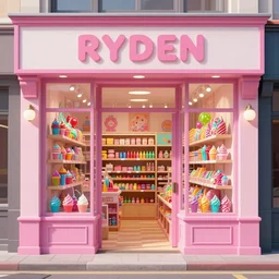 a vibrant candy store in the style of mark ryden - n 9