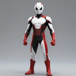a superhero with a white, red and black suit, concept art, epic, trending on artstation, very detailed, 4 k, hd, dramtic lighting, flowing energy, glowing energy, by jason chan