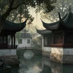 yangzhou, mysterious light and shadow, by ivan laliashvili, very detailed, digital art, trending on artstation, masterpiece