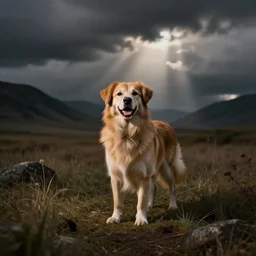 Psychic photography of a dog\'s dreams