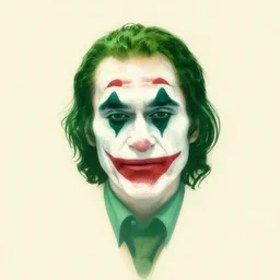 minimalist movie poster, owen wilson! joker, green makeup, minimalism, fanart, retro