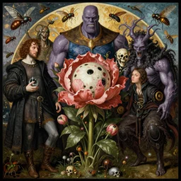 the platonic ideal of flowers, giuseppe arcimboldo, insects and dmt cletus kasady ultimate carnage thanos dementor wild hunt doctor manhattan chtulu nazgul mandelbulb davinci, d & d, fantasy, ego death, detailed, intricate, hyperrealism, intense, scary, decay, art by artgerm and greg rutkowski and alphonse mucha