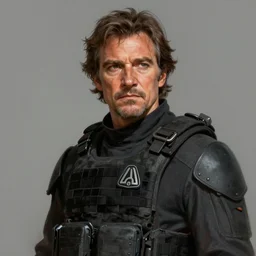 portrait of a man by greg rutkowski, he looks like older pedro pascal, star wars expanded universe, he is about 8 0 years old, wearing tactical gear of the galactic alliance, digital painting, artstation, concept art, smooth, sharp foccus ilustration, artstation hq