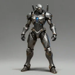 artistic illustration of scifi armor dynamic pose deviantart artstation concept art 4k