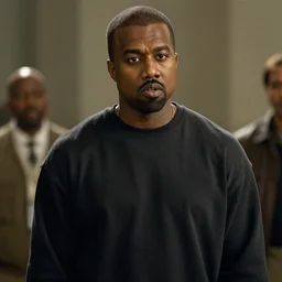 cinematic film still of Kanye West starring in a Steven Spielberg film as An evil villian, candid photo, 1999, shallow depth of field, photograph, epic lighting