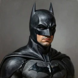 An ultra-realistic portrait painting of Batman in the style of Alex Ross. 4K. Ultra-realistic. Highly detailed. Epic lighting.
