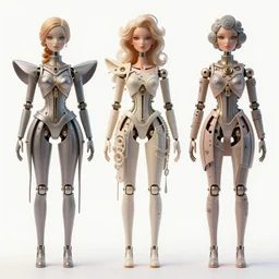 fashion dreamy digital reference sheet ball - jointed! plastic! doll!! weird! sci - fi high fashion clothing! beautiful hair! krenz cushart peter mohrbacher norman rockwell michael cheval gerald brom alphonse mucha beautiful detailed face strange unique design futuristic attire white background wtf! harlequin