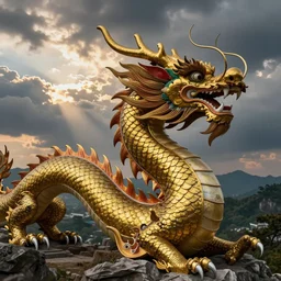 Chinese dragon, landscape photography