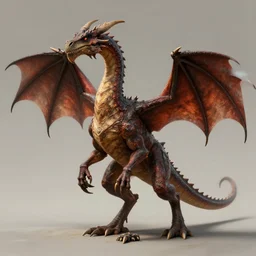 concept art of a standing four legs western - style dragon, four legs standing western - style dragon, image of a dragon, photo of a standing dragon, full image, ( stylized, artgerm, artstation, hd, cgsociety, cgi, realistic, dramatic, cinematic, artistic, trending, detailed )