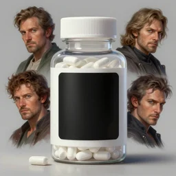 concept art of a magic dietary supplement in a white transparent bottle with a black sticker on it by aenaluck, artgerm and roberto ferri and greg rutkowski, star wars expanded universe, highly detailed portrait, digital painting, artstation, concept art, smooth, sharp foccus ilustration, artstation hq