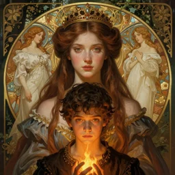 symmetry portrait of welsh brunette princess disguised as a boy, tomboy, shadowfire, forest background, intricate, elegant, highly detailed, digital painting, artstation, concept art, smooth, sharp focus, illustration, art by artgerm and greg rutkowski and fra angelico and alphons mucha