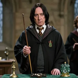 a film still of severus snape being sorted into slytherin, photography, 8 k