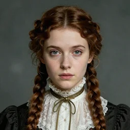 a beautiful victorian girl by Bernie Wrightson, symmetrical face, 8k, high quality