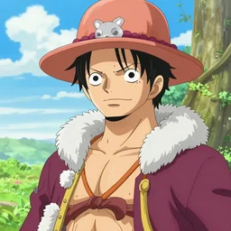 a portrait of a character in a scenic environment by eiichiro oda