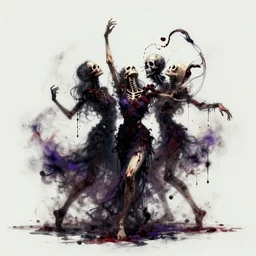 opium dance of the dead, digital art