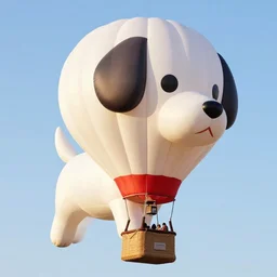 dog shaped hot air balloon, extremely detailed, sharp focus, wide view, full body shot, smooth, digital illustration, by, james jean, by rossdraws, frank franzzeta, sakimichan, jeremy lipking