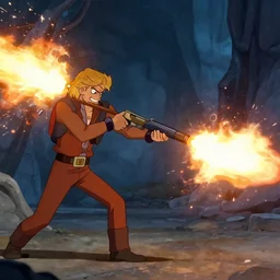 donald tramp firing a kamehameha