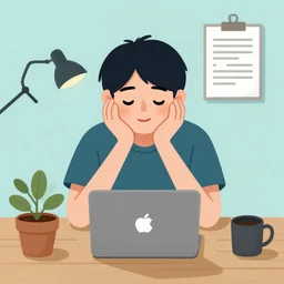 procrastination, digital art