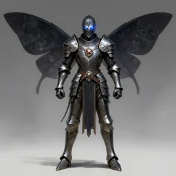 man standing in defensive pose, good anatomy, fantasy knight, magic armor, servant of dark moth, magic eyes, digital art, concept art, simulation, structure, fine