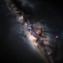 A star-filled image taken by the Hubble Space Telescope.