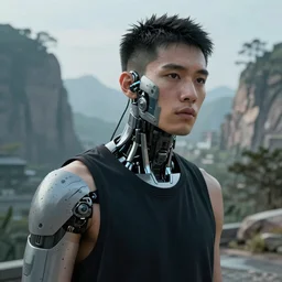 a portrait of a basketball player in a scenic environment by conrad roset, hyperdetailed, cyberpunk, cool, cybernetically enhanced, trending on artstation