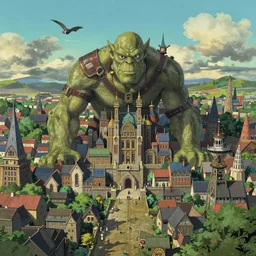 a highly detailed matte painting of the capital city of the orcs, by studio ghibli, makoto shinkai, by artgerm, by wlop, by greg rutkowski, volumetric lighting, octane render, 4 k resolution, highly detailed, trending on artstation, masterpiece