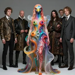 a fashion editorial of sadie sink as a brightly colored eagle amphibian hybrid with wet translucent mutated skin. wearing a mutated organic dress. by tom bagshaw, donato giancola, hans holbein, walton ford, gaston bussiere, peter mohrbacher, brian froud and iris van herpen. 8 k, cgsociety