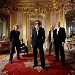 baroque interior, gold accents, thick carpet, fashion photoshoot, interior design, sharp focus, helmut newton, richard avedon, mert and marcus,