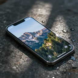 smartphone soaked in water
