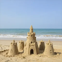 sand castles by the sea, by bob ross,