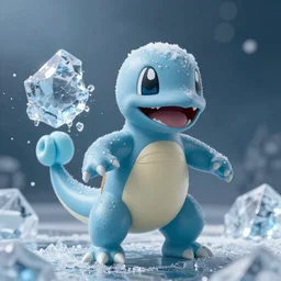 charmander made of ice, photography, detailed, 4 k
