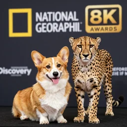 a hybrid between a corgi and a cheetah, photography, award - winning, national geographic channel, discovery channel, 8 k