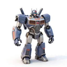 transformer, 3 d character model, epic, 3 d render, white background, shadows