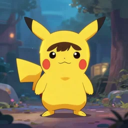face icon stylized minimalist an asian girl in a pikatchu costume, loftis, cory behance hd by jesper ejsing, by rhads, makoto shinkai and lois van baarle, ilya kuvshinov, rossdraws global illumination