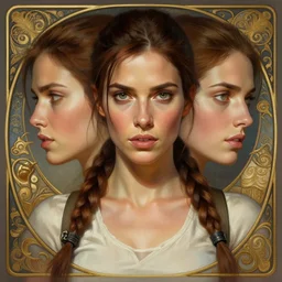 symmetry!! intense portrait of lara croft, intricate, elegant, highly detailed, my rendition, digital painting, artstation, concept art, smooth, sharp focus, illustration, art by artgerm and greg rutkowski and alphonse mucha